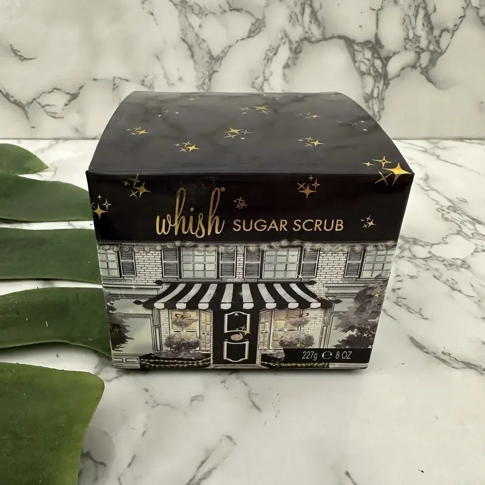 Whish Sugar Scrub Peppermint Bark Scented New in Box Holiday 8 oz
